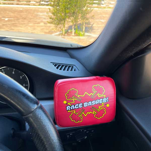 Ragebasher Mini Punch bag car dashboard mount